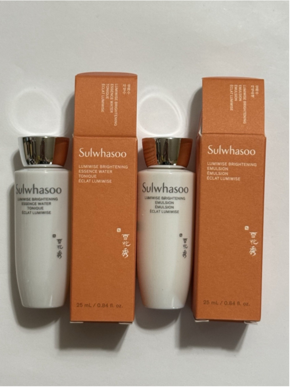 Sulwhasoo Lumiwise Brightening Essence WATER 25ml(2pcs) + EMULSION 25ml(2pcs)